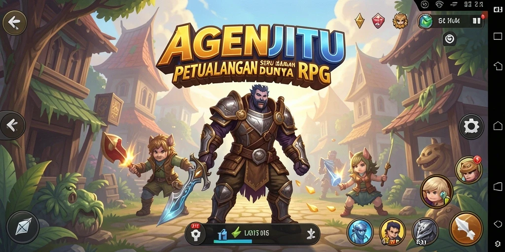 Gameplay AGENJITU yang penuh aksi dan strategi melawan musuh.