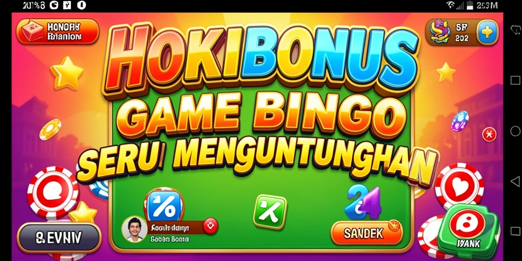 Tampilan gameplay seru HOKIBONUS yang penuh warna.
