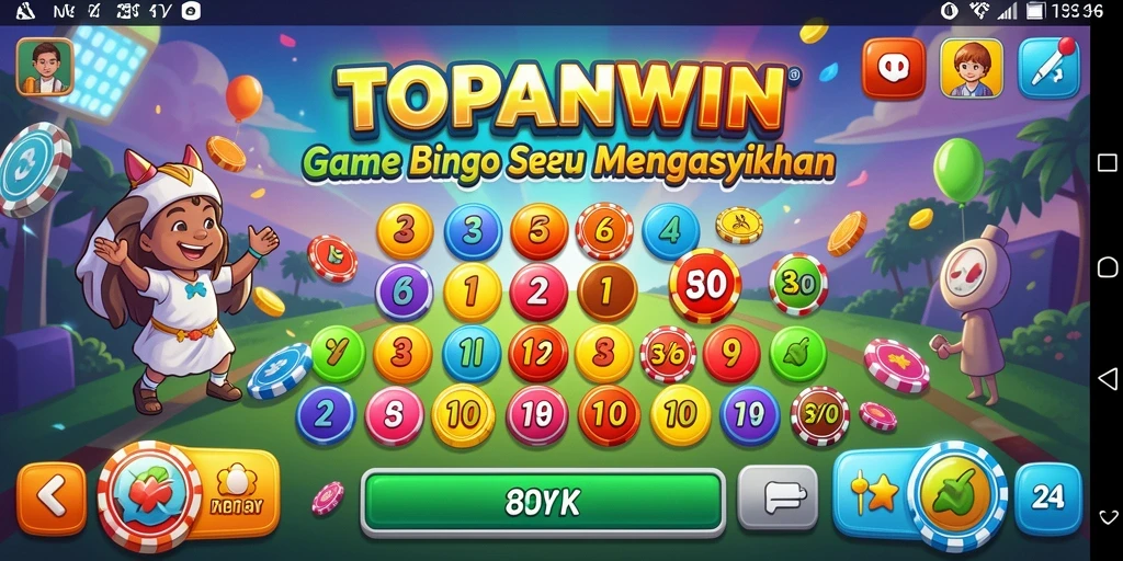 Screenshot gameplay TOPANWIN menampilkan intensitas kompetisi Bingo.