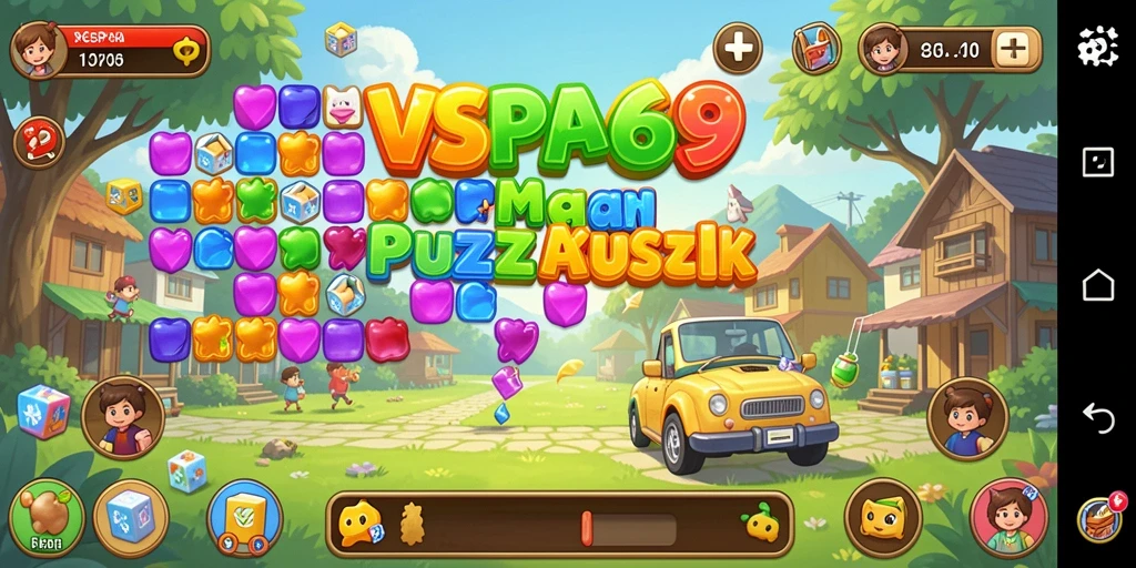 Screenshot gameplay VESPA69 menunjukkan tantangan puzzle yang menarik.